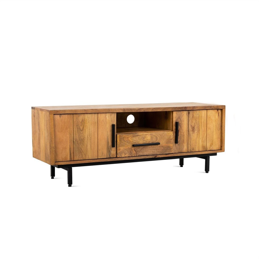 TV-meubel Mango hout | Industrieel Design | 150x40x50cm - Industrieelinhuis.nl