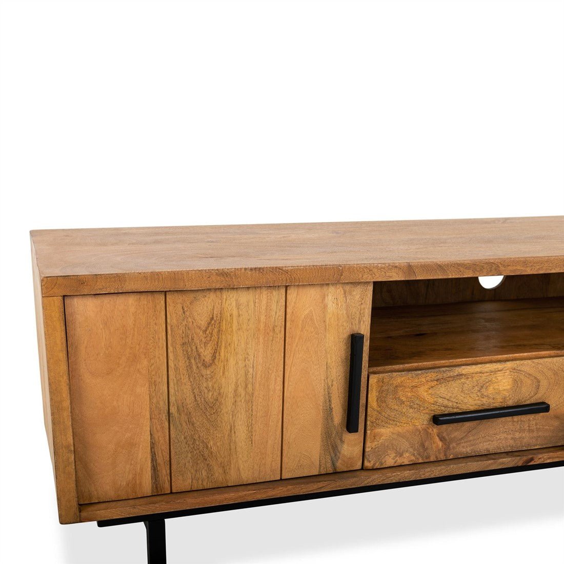 TV-meubel Mango hout | Industrieel Design | 150x40x50cm - Industrieelinhuis.nl