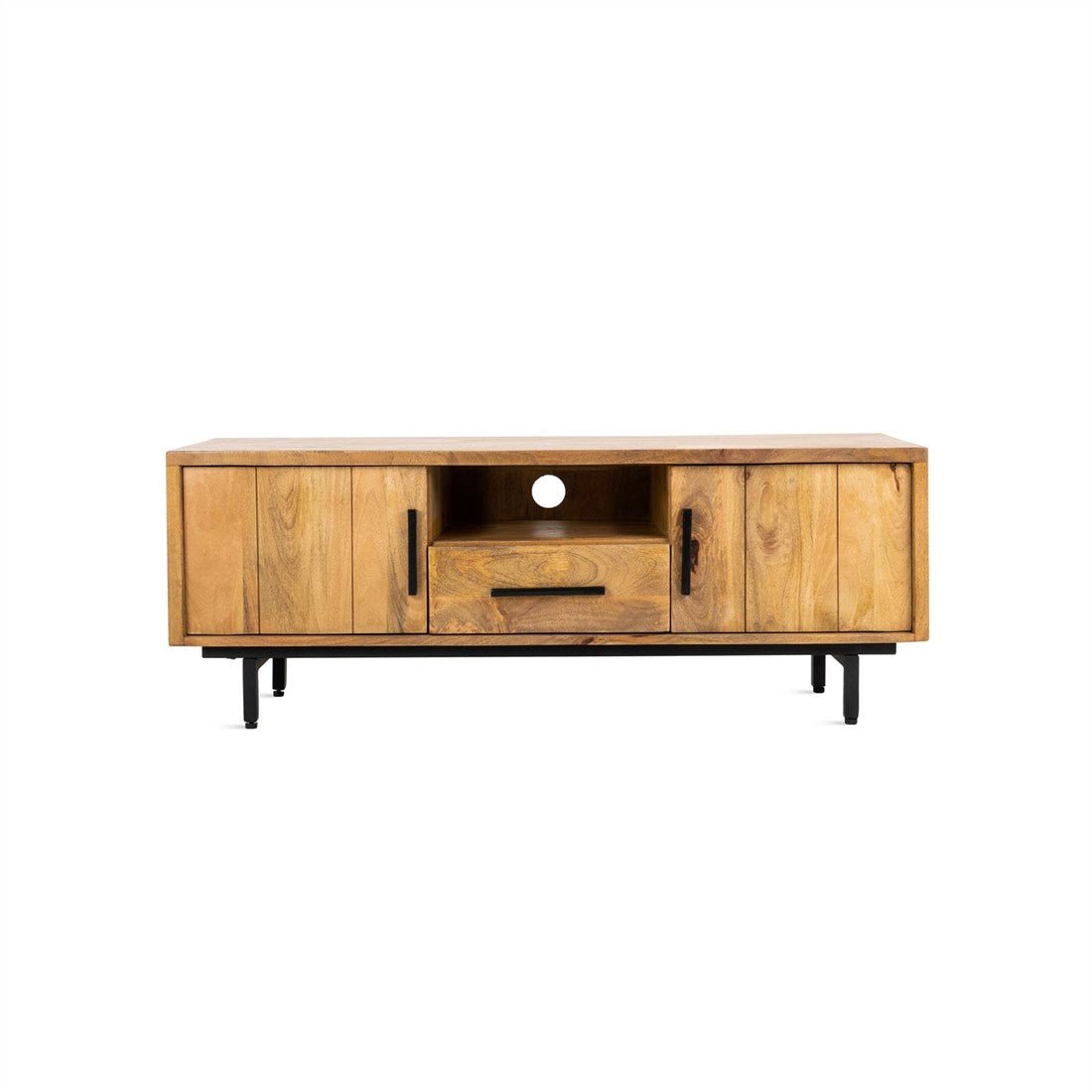 TV-meubel Mango hout | Industrieel Design | 150x40x50cm - Industrieelinhuis.nl