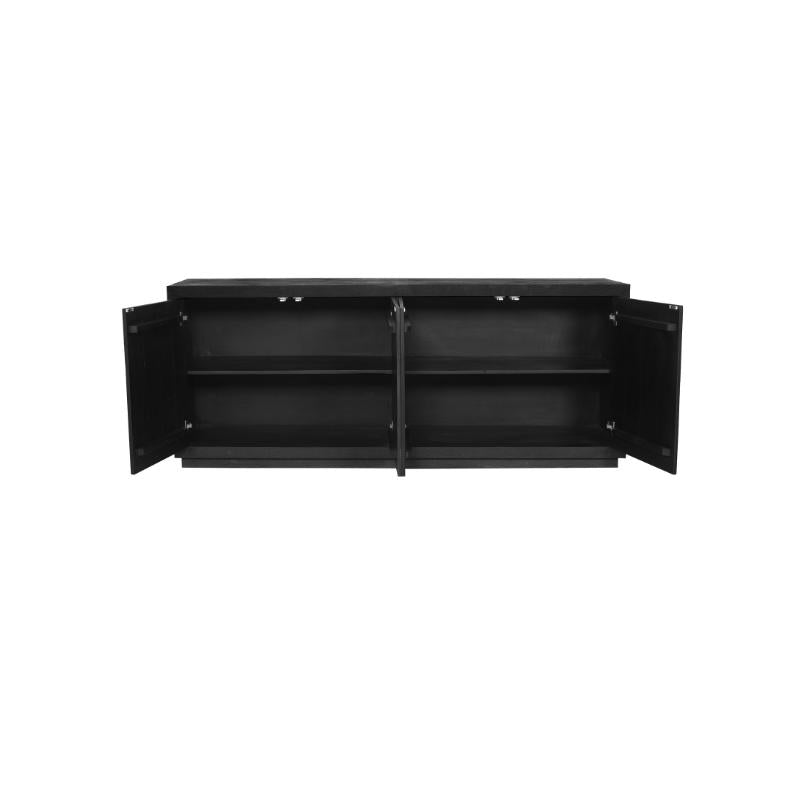 Dressoir Brussel Black | 200 cm - Industrieelinhuis.nl