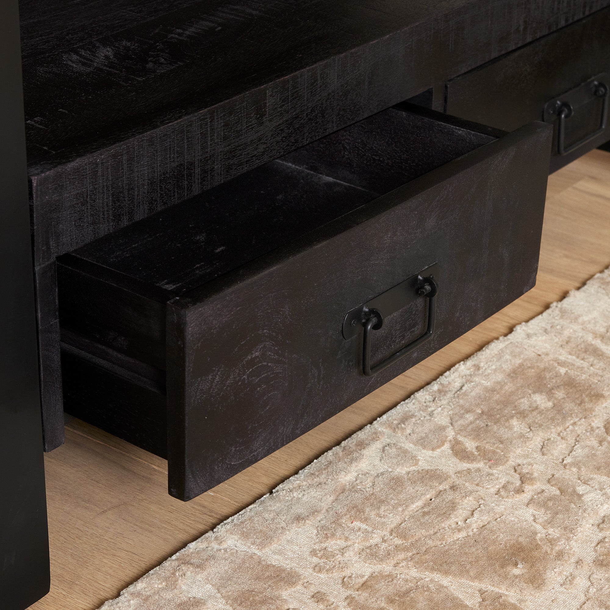 Tv meubel Boaz Black | 100 cm - Industrieelinhuis.nl