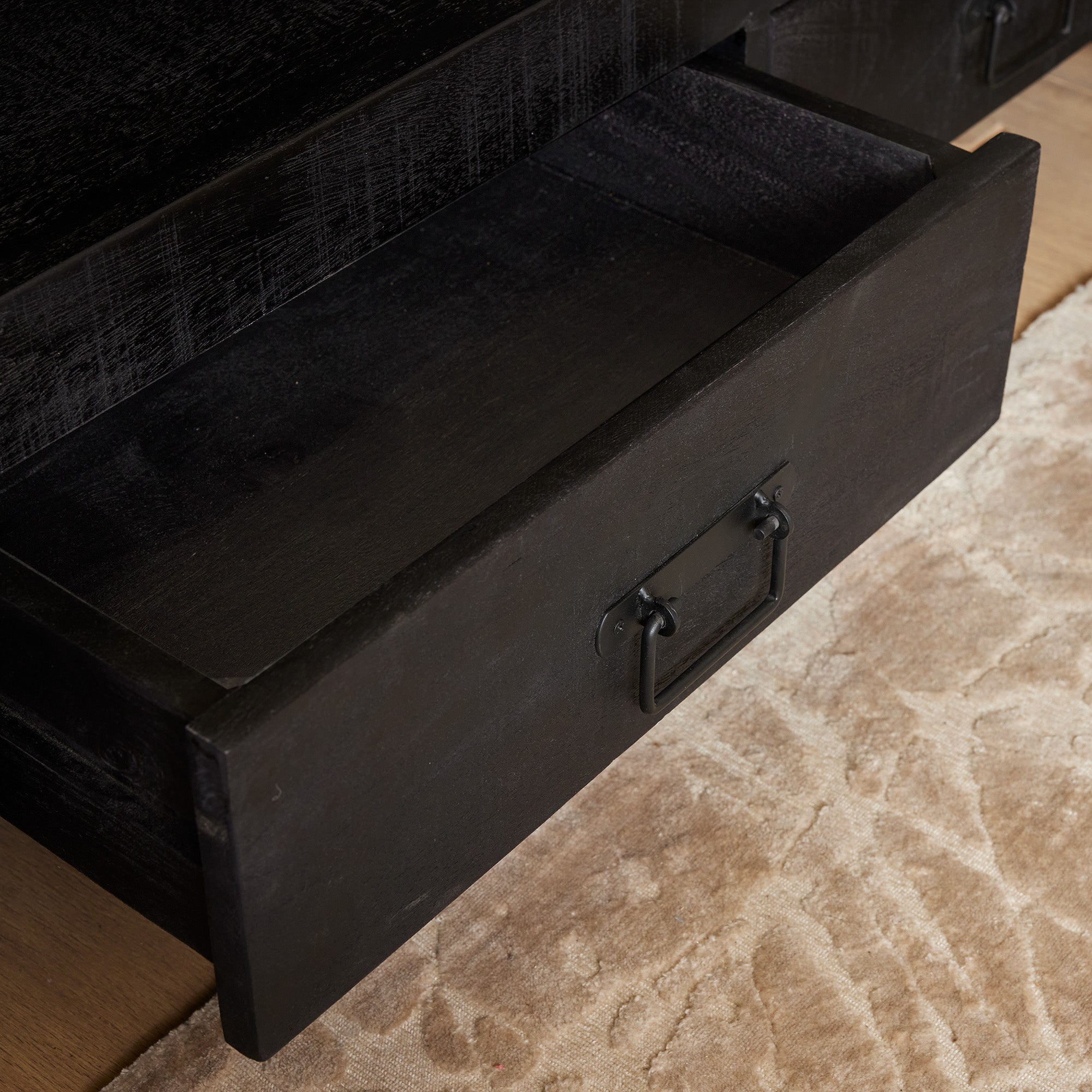 Tv meubel Boaz Black | 150 cm - Industrieelinhuis.nl