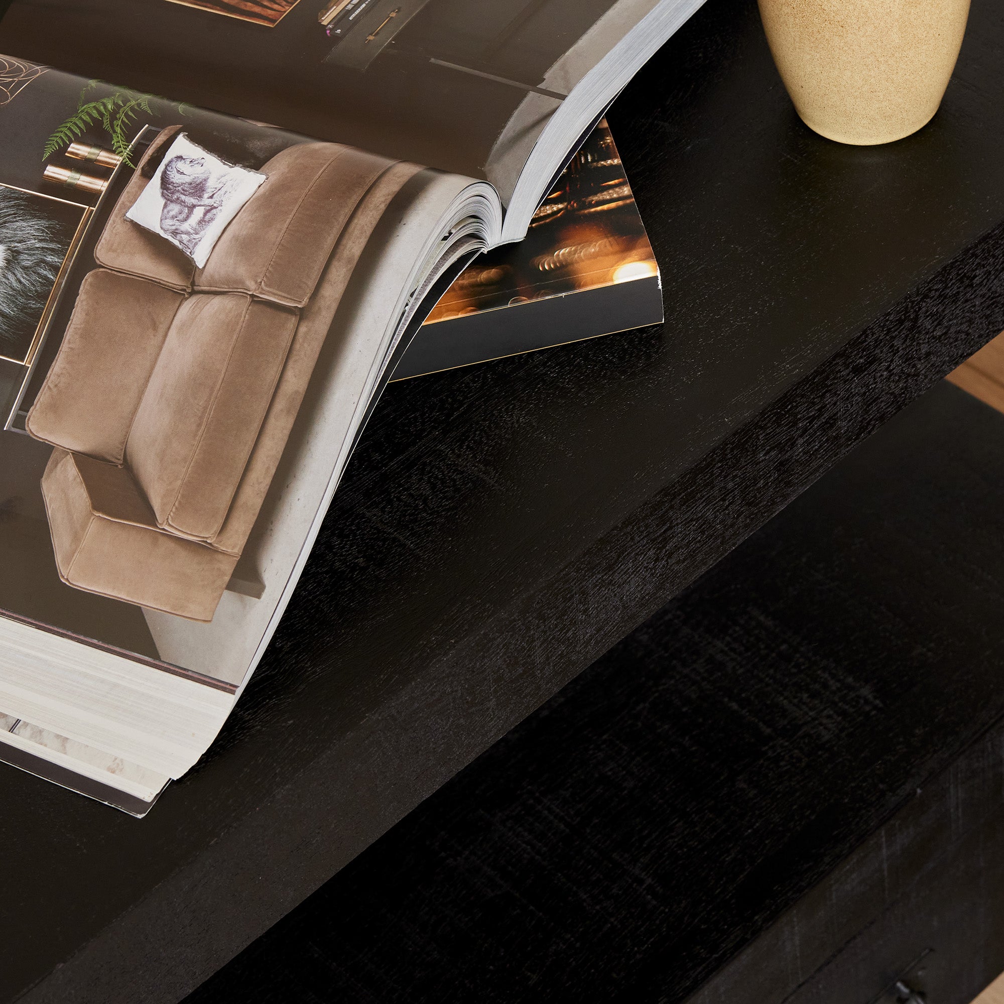 Tv meubel Boaz Black | 150 cm - Industrieelinhuis.nl