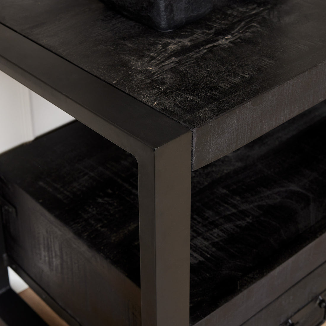 Tv meubel Boaz Black | 180 cm - Industrieelinhuis.nl