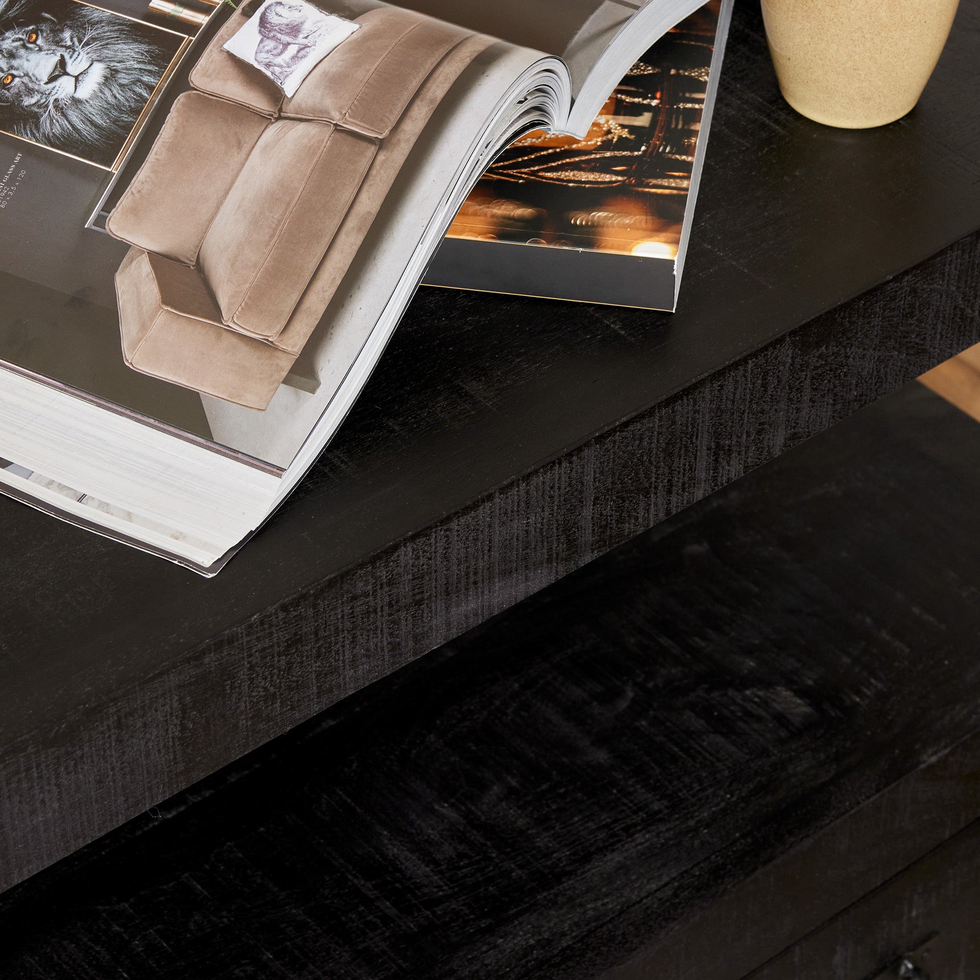 Tv meubel Boaz Black | 180 cm - Industrieelinhuis.nl