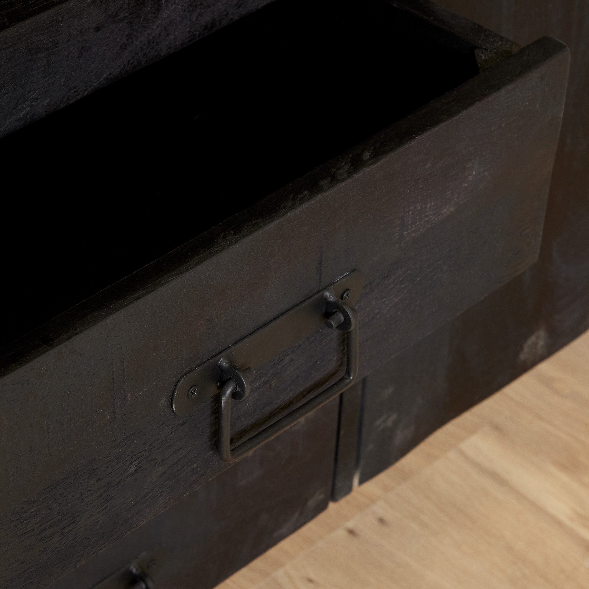 Dressoir Boaz Black | 135 cm - Industrieelinhuis.nl