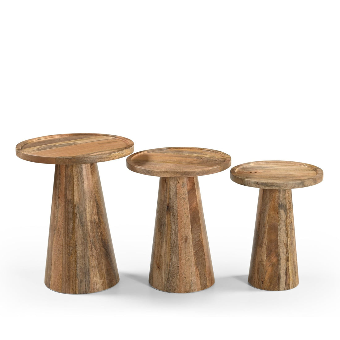 Bijzettafel Conische Voet set van 3 - Industrieelinhuis.nl