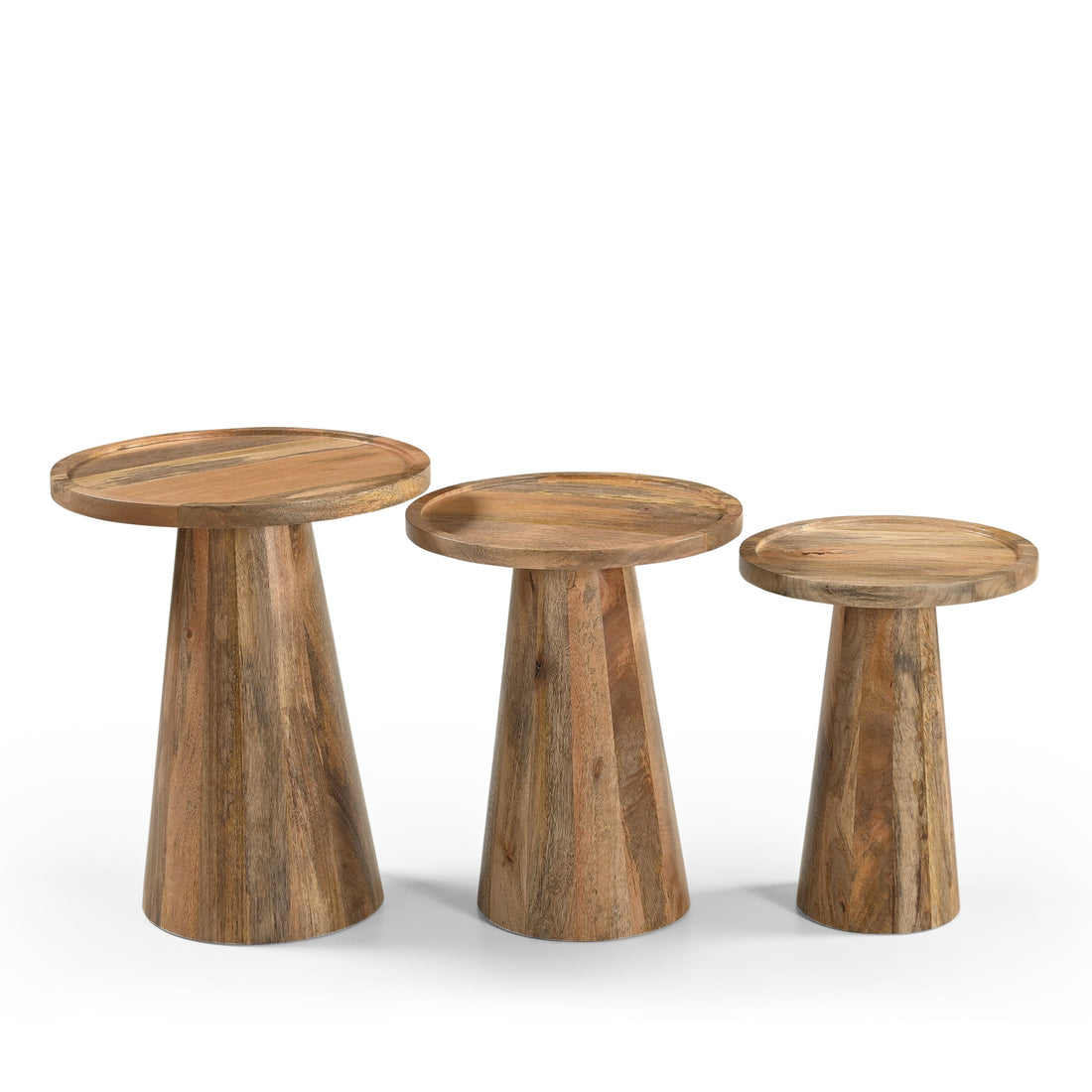 Bijzettafel Conische Voet set van 3 - Industrieelinhuis.nl