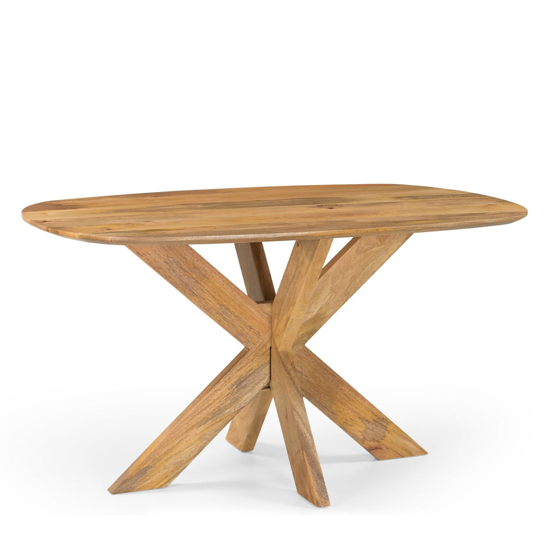 Eettafel Deens Ovaal Runa met Houten Onderstel 140 - Industrieelinhuis.nl