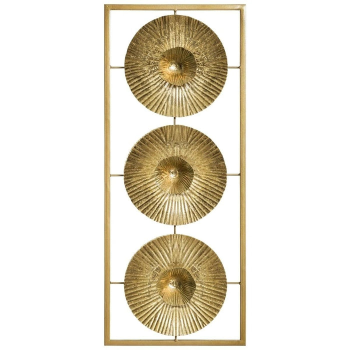 Wanddecoratie Ronde objecten | Metaal | 25x61cm - Industrieelinhuis.nl