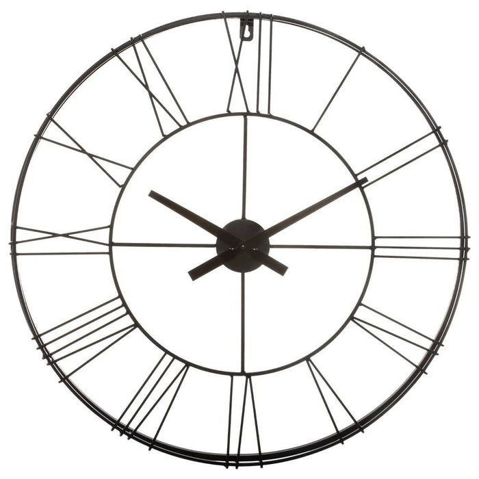 Klok Wandklok industrieel | Zwart Staal | ø 70cm - Industrieelinhuis.nl