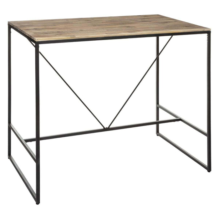 Eettafel "Edena", metaal & hout - Industrieelinhuis.nl