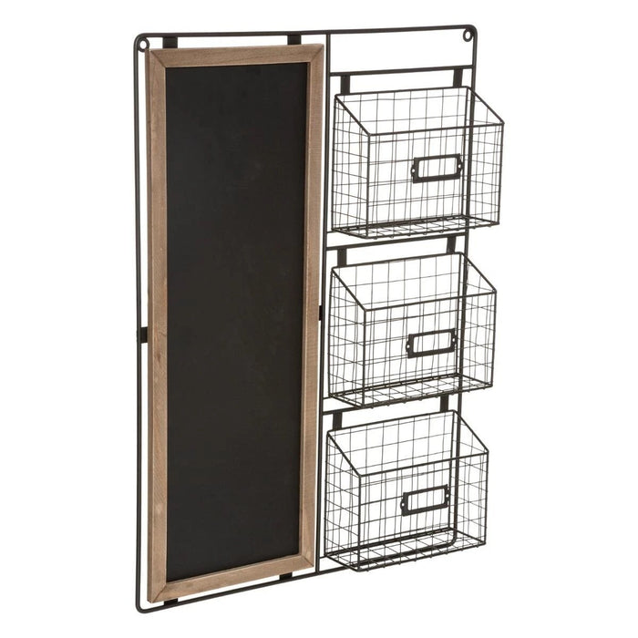 Krijtbord Memobord Organizer | Metaal | 50x70cm - Industrieelinhuis.nl
