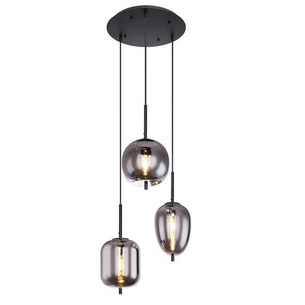 Hanglamp Eettafel - Industrieel Design | Smoke Glas | 120cm - Industrieelinhuis.nl