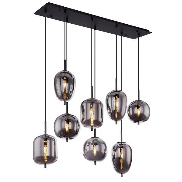 Hanglamp Eettafel Industrieel Design | Smoke Glas | 94cm - Industrieelinhuis.nl