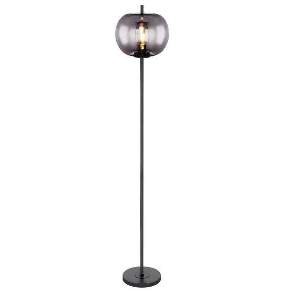 Vloerlamp / Staande lamp - Industrieel Design | Smoke Glas | 160cm - Industrieelinhuis.nl