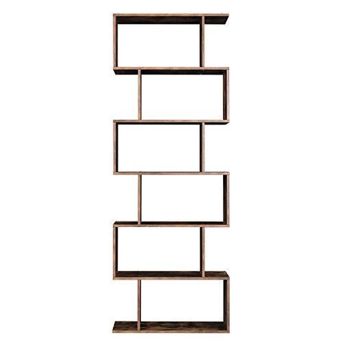 Schappenkast / Boekenkast Industrieel Design | Houtlook en Staal | 70x24x190,5cm - Industrieelinhuis.nl