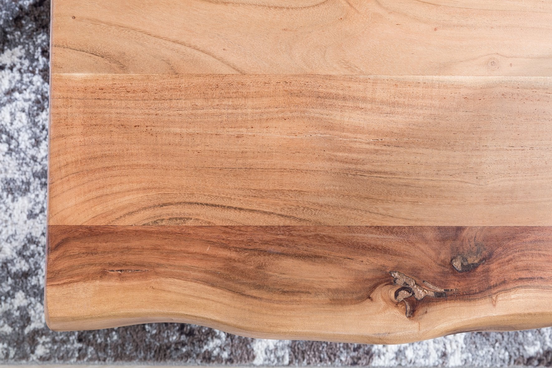 Salontafel massief houten acacia 115 x 60 cm boomstam woonkamer