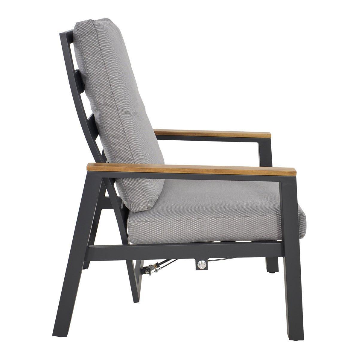 Duoset tuinstoelen met hocker Koda - Industrieelinhuis.nl