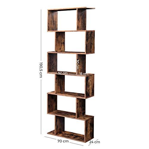 Schappenkast / Boekenkast Industrieel Design | Houtlook en Staal | 70x24x190,5cm - Industrieelinhuis.nl