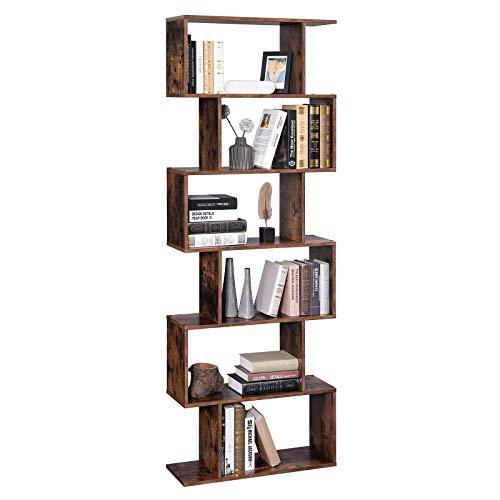 Schappenkast / Boekenkast Industrieel Design | Houtlook en Staal | 70x24x190,5cm - Industrieelinhuis.nl
