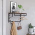 Wandkapstok Industrieel Design | Houtlook en Staal | 60x30x31,7cm