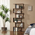 Schappenkast / Boekenkast Industrieel Design | Houtlook en Staal | 70x24x190,5cm - Industrieelinhuis.nl
