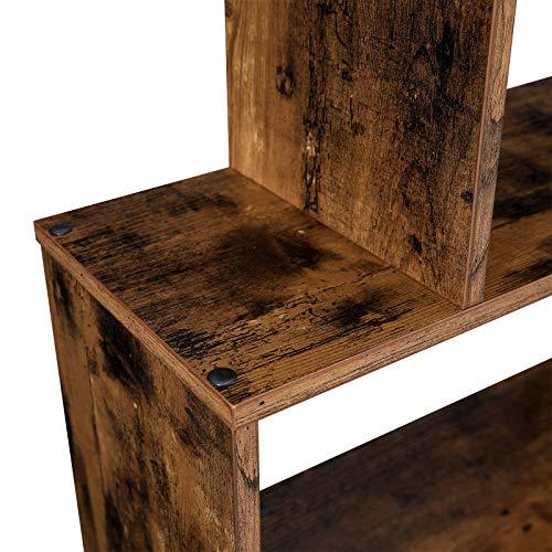 Schappenkast / Boekenkast Industrieel Design | Houtlook en Staal | 70x24x190,5cm - Industrieelinhuis.nl
