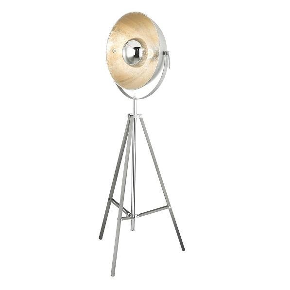 Vloerlamp / Driepoot - Studiolamp Industrieel Design | Grijs met Zilver | 180cm - Industrieelinhuis.nl