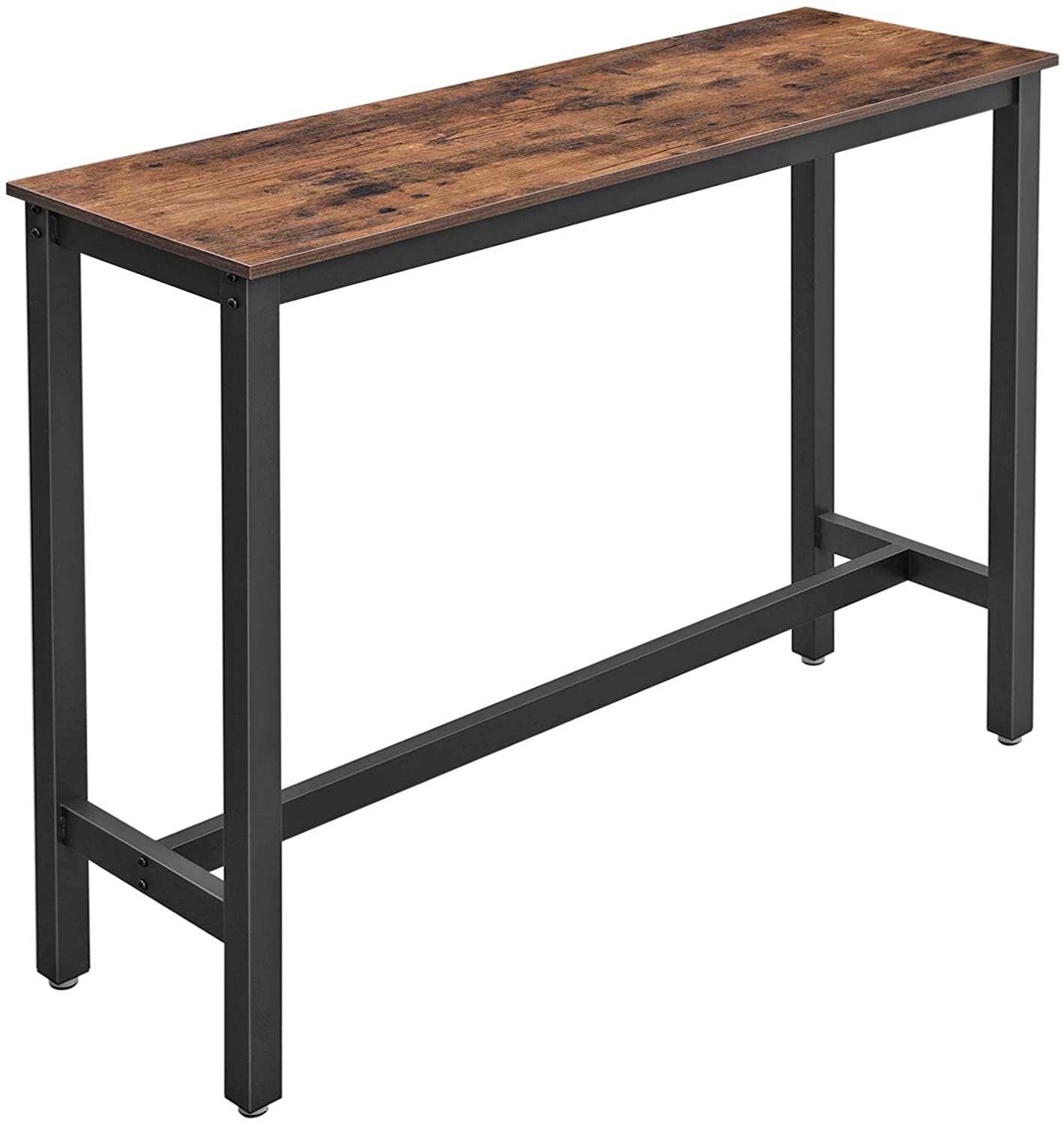 Bartafel smal Industrieel Design | Houtlook en Staal | 120x40x100cm - Industrieelinhuis.nl