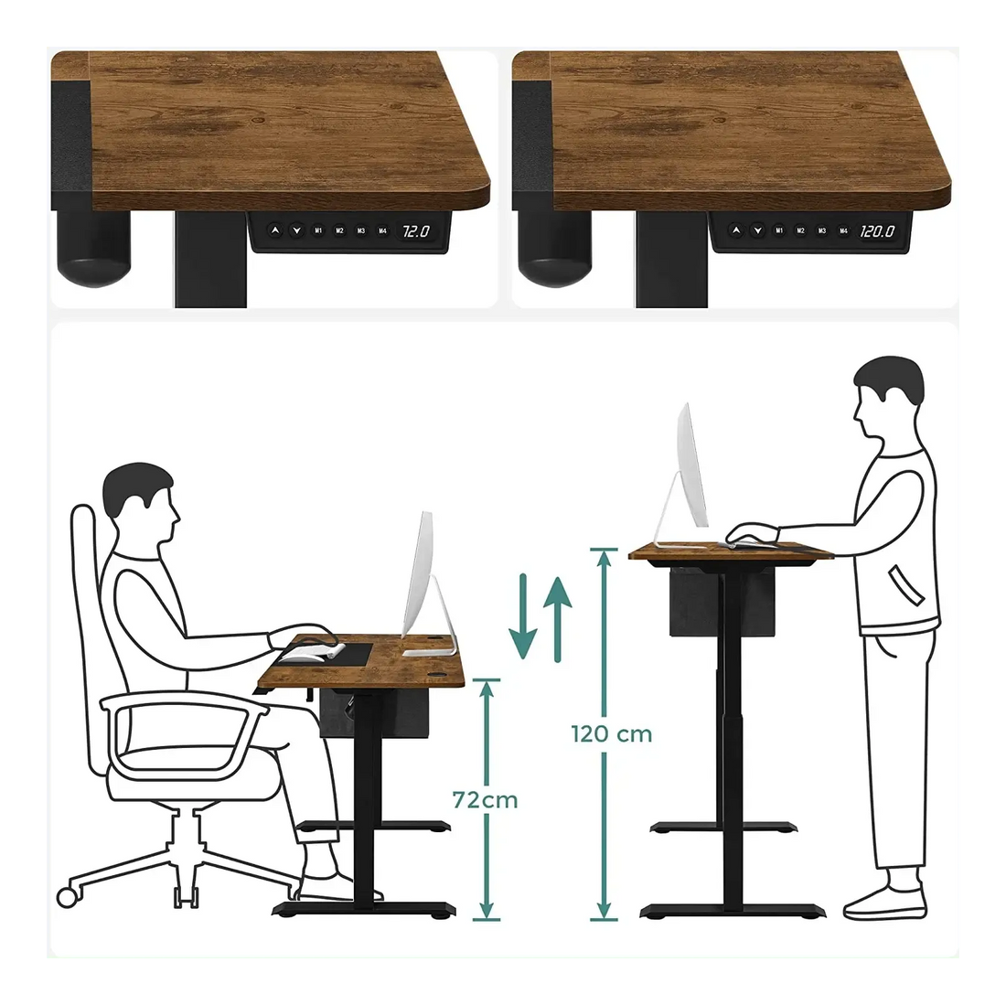 Elektrisch Verstelbaar Bureau - Industrieelinhuis.nl