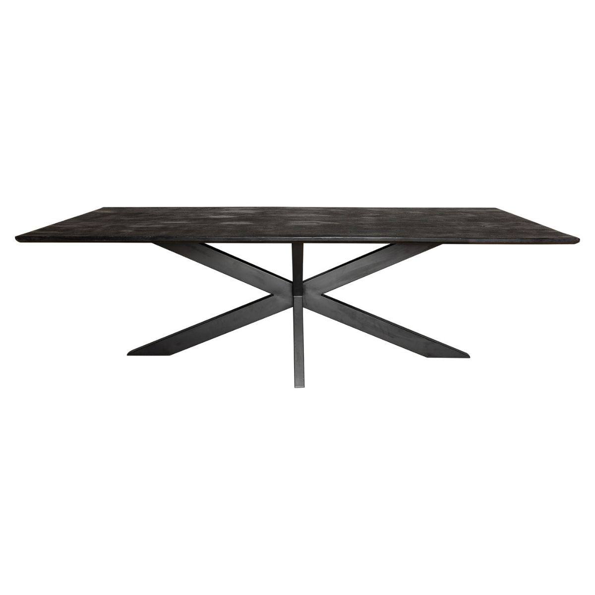 Eetkamertafel Mangohout Zwart New York | Rechthoek | 200 cm