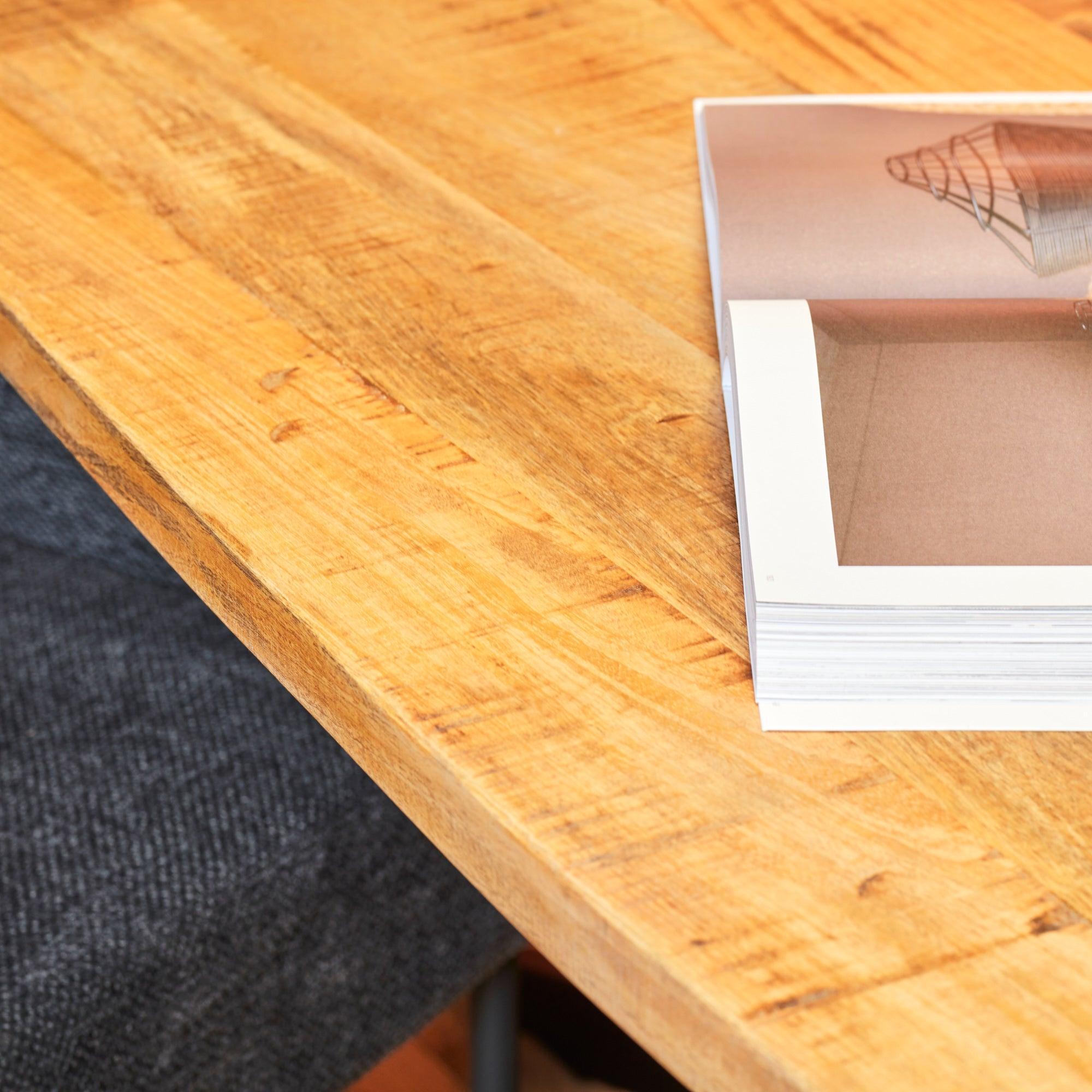 Eettafel Deens ovaal Elegance | Mangohout Staal | 200x100 cm