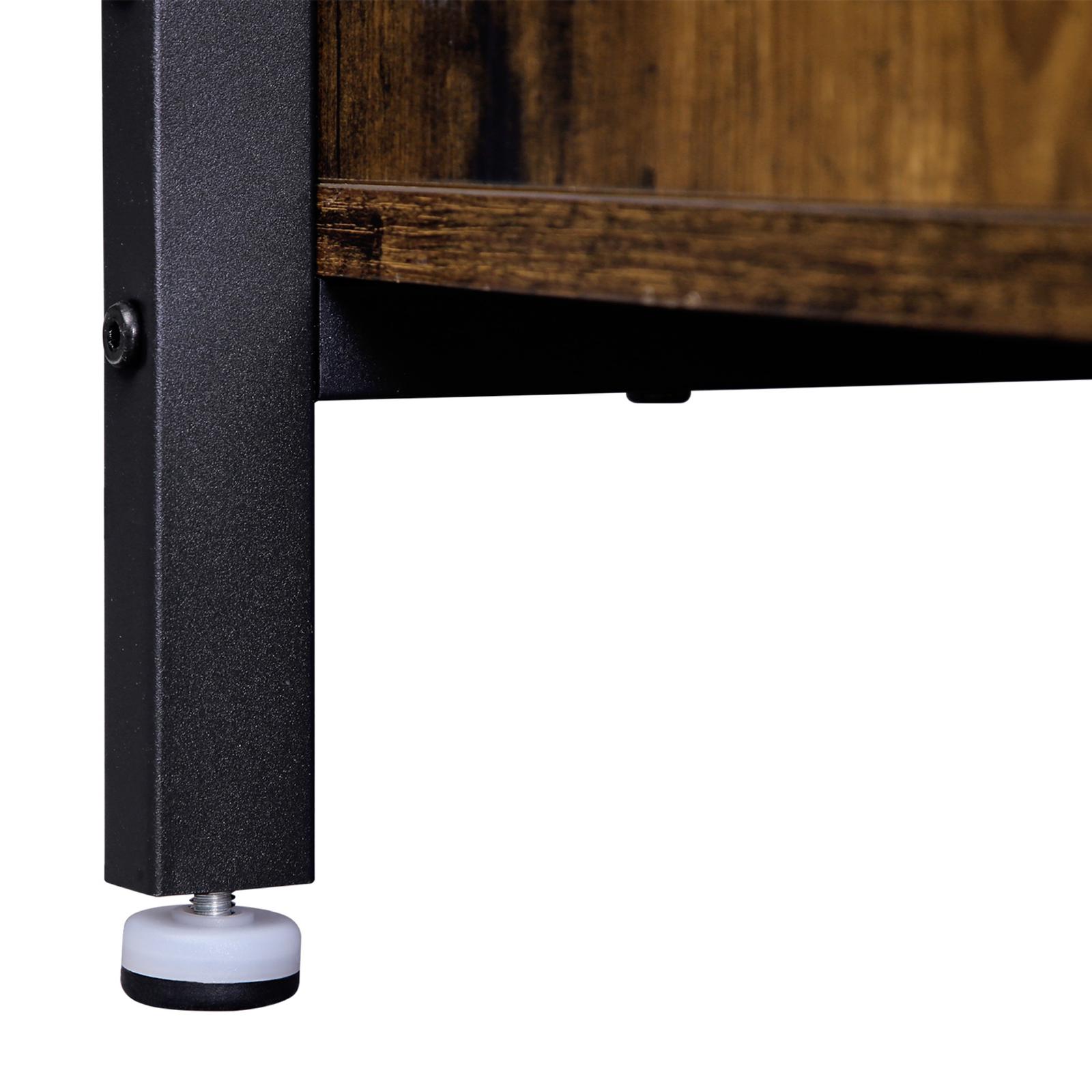 Garderoberek / Kledingrek Industrieel Design | Houtlook en Staal | 80x40x180cm - Industrieelinhuis.nl