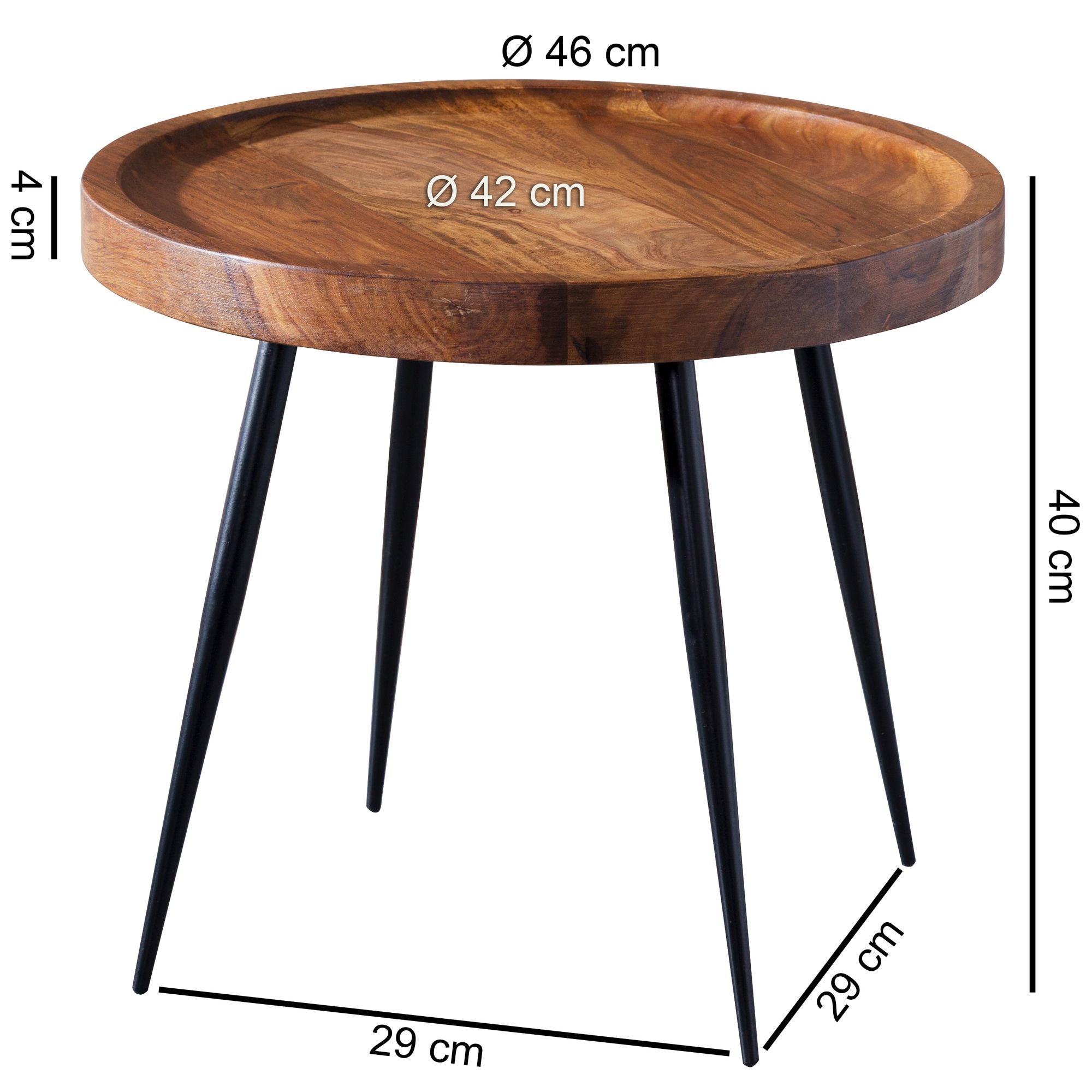 Salontafel sheesham hout | Ronde salontafel