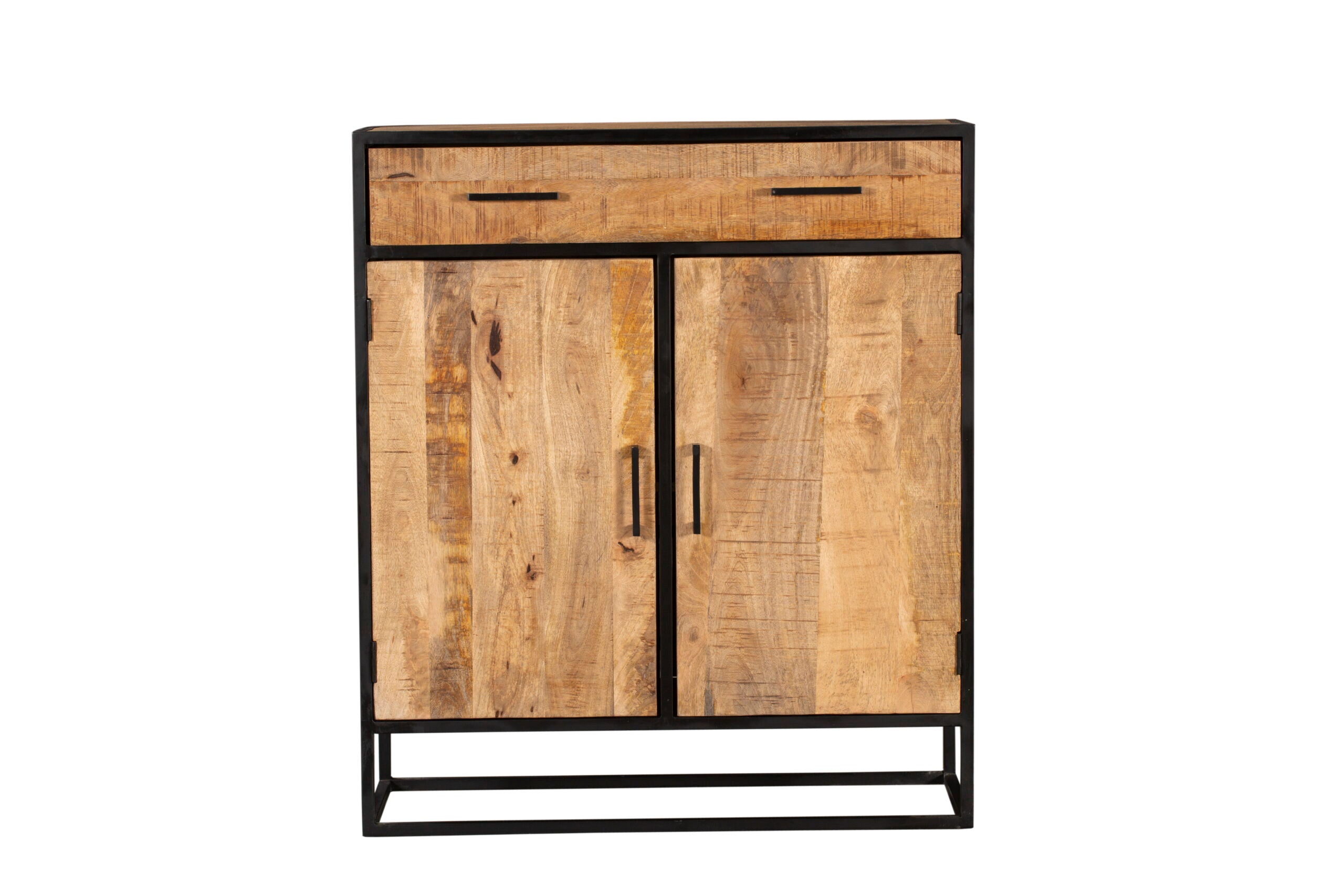 Servieskast mangohout Denver | Mangohout Staal | 100 cm