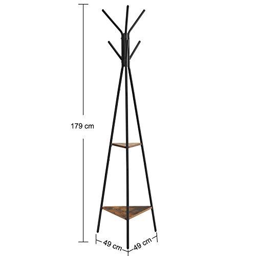 Staande kapstok industrieel | Staal | 49x49x179cm