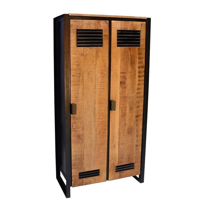 Locker Opbergkast Mangohout Luna 80cm - Industrieelinhuis.nl
