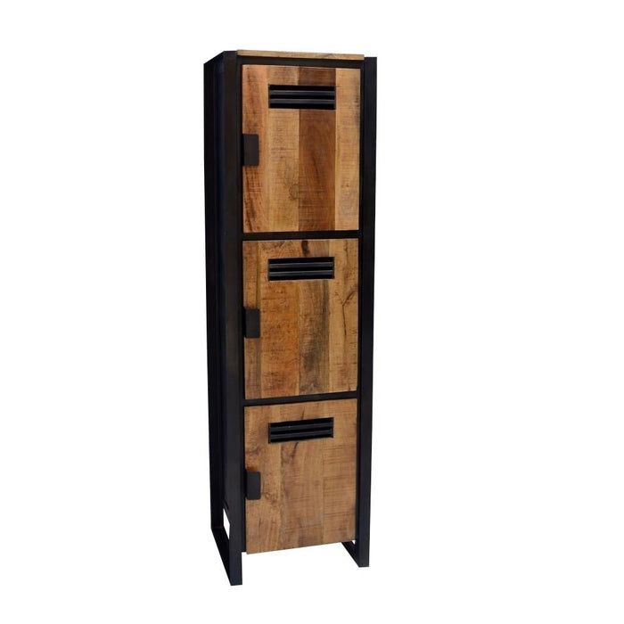 Locker Mangohout Luna 3 deuren 45 cm - Industrieelinhuis.nl