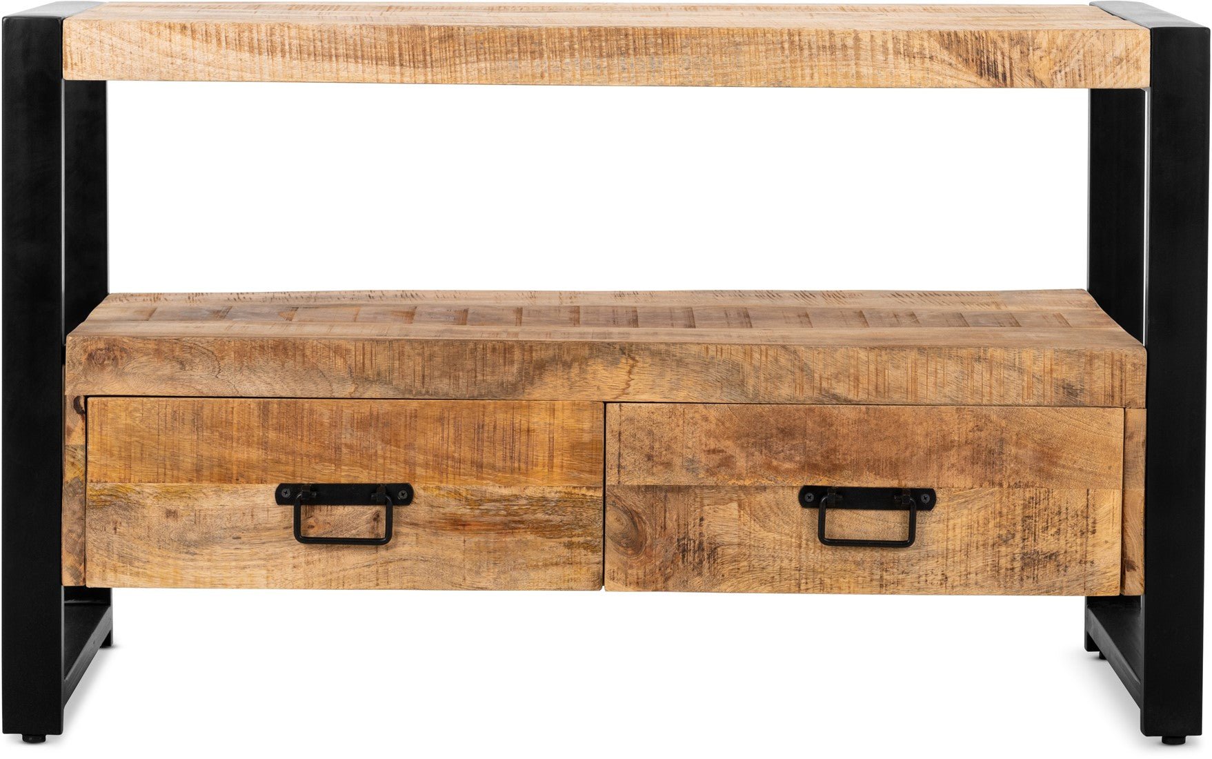 Industrieel TV meubel Britt | 100 cm | 2 lades - Industrieelinhuis.nl
