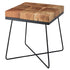 Bijzettafel acacia 45x45cm massief houten salontafel woonkamer