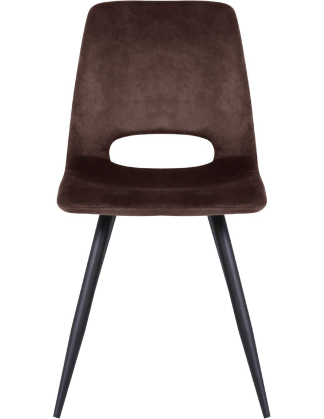 Eetkamer Stoel Nick Industrieel Design | Microvezel Roest (Suede look) - Industrieelinhuis.nl