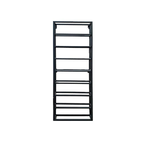 Chique Wijnrek Wandrek 8 flessen Industrieel Design | Zwart Staal | 36x8x99cm - Industrieelinhuis.nl
