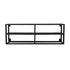 Chique Wijnrek Wandrek 4 flessen Industrieel Design | Zwart Staal | 71x8x26cm - Industrieelinhuis.nl