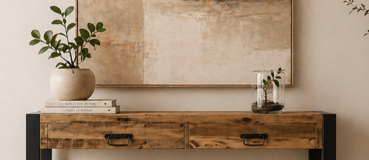 Wat hang je boven een sidetable?