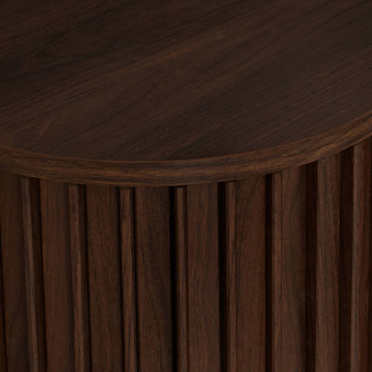 Sidetable Novaro – Walnootlook – 2 Schuifdeuren – 100 cm - Industrieelinhuis.nl