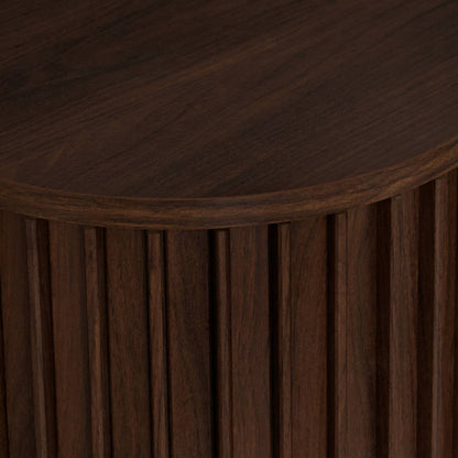 Sidetable Novaro – Walnootlook – 2 Schuifdeuren – 100 cm - Industrieelinhuis.nl