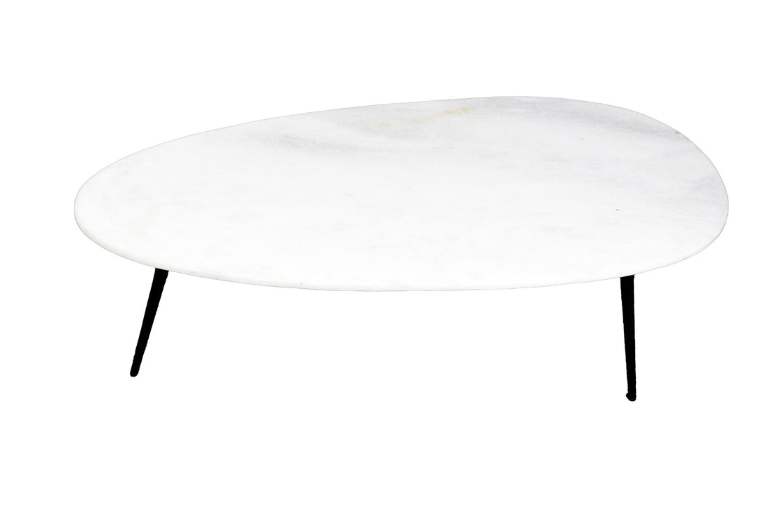 Organic Marble White black 110cm