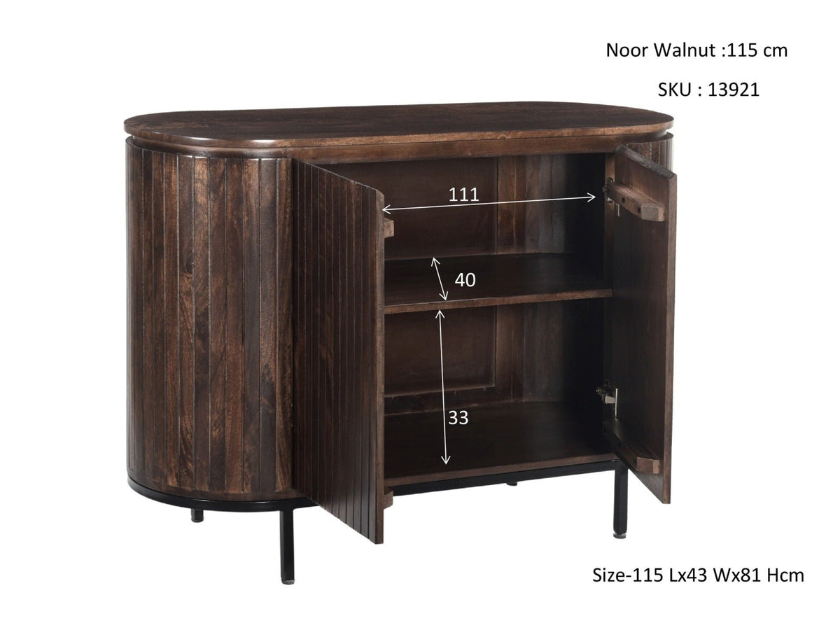 Noor Walnut 115cm - Industrieelinhuis.nl