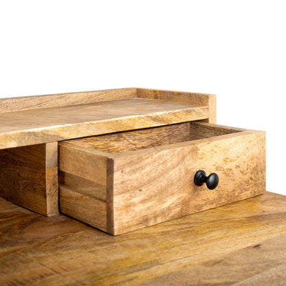 Bureau / werktafel Industrieel Design | Mangohout en Staal | 120x55x90cm - Industrieelinhuis.nl